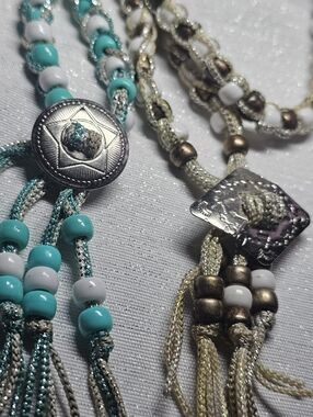 Vintage Southwest Tassel Necklaces 1970s (2 Necklaces)